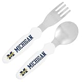 Michigan Wolverines Stainless Steel Fork & Spoon Set
