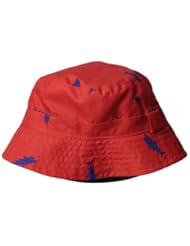 Osh Kosh Baby-Boys Infant Reversible Bucket Hat with SPF-UV 50 Sun Protection, Red/Navy, 12-24 Months