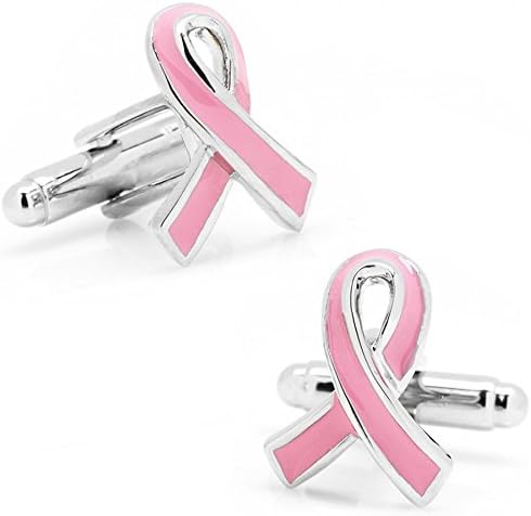 Pink Ribbon Breast Cancer Awareness Cufflinks