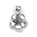 Plumeria Pendant in 14K White Gold - Large