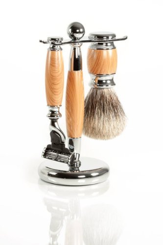 Set a Rasoir Hêtre Japonais - 3 pièces - Gillette Mach 3®
