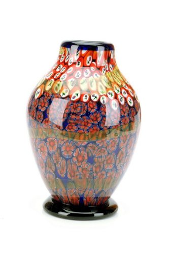 Italian Design Glass Random Millefiori Huge Vase