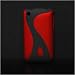 iPhone3GS/3G Dual- Colored Polycarbon Exoskeleton Snap-On Case (Red)