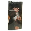 Music Legs Fishnet Wrist Length Fingerless Gloves - Red