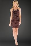 Shirred Halter Party Dress