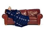 MLB New York Yankees Adult Comfy Throw Blanket with Sleeves