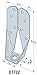 Simpson Strong-Tie DTT2Z DTT ZMAX Galvanized Deck Tension Tie for 2X Including 1-1/2 Inch Strong Drive SDS Screws, 14 Gauge Deck and Fence Connector (Pack of 4)