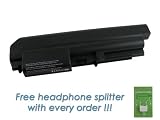 IBM Lenovo Thinkpad R400 2788 XXX 6-cell - 5200mAh Replacement Laptop Battery with FREE MP3 Splitter