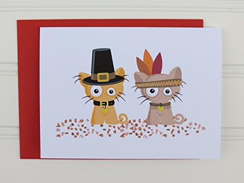 Custom Thanksgiving Cat Card