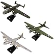 InAir E-Z Build 3pc Set - B-17 Green Flying Fortress, B-29 Superfortress and B-25 Mitchell