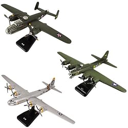 InAir E-Z Build 3pc Set - B-17 Green Flying Fortress, B-29 Superfortress and B-25 Mitchell