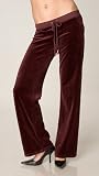 JUICY COUTURE Velour - Juicy Couture Basic Velour Drawstring Pants PLONK Wine (2007 Arrival)