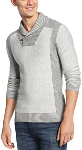 INC International Concepts Zone Shawl Sweater Snowflake Heather, XXLarge