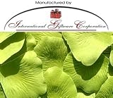 200 Silk Rose Petals Wedding Favors - Solid Colors - Lime Green