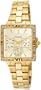 Pulsar Women's PYR048 Dress Sport Square Champagne Dial Gold-Tone Steel Watch