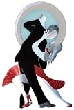 Spotlight On Tango Wall Art 32hx18w Aluminum