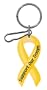 Yellow Ribbon Support Our Troops Plastisol Key Chain