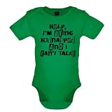 from Dressdown Help Im Being Kidnapped - Funny Babygrow / Bodysuit - 6 Colours - Green - 6-12 Months