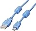 ELECOM �t�F���C�g�R�A�tUSB2�P�[�u�� USB(A)�I�X-USB(miniB)�I�X 1.8m �o�C�I���b�g USB-M5VA