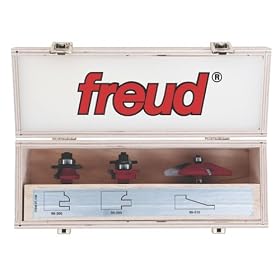Freud 97-100 3-Piece Cabinet Bit Set with 99-515 and 99-260 Rail and Style Bits