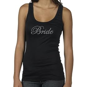 Bride Rhinestone Longer Length Tank
