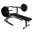 Valor Fitness BF-46 Independent Weight Bench Press with Decline / Sit-Up Post 2BF0461BM