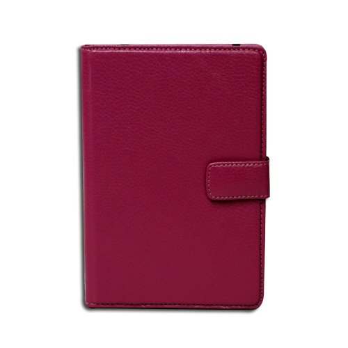 CaseCrown Amazon Kindle 2 Genuine Leather Opening Case with Interior Compartments (Fuchsia)