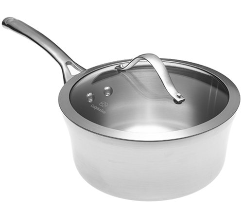 Calphalon Contemporary Stainless 3-1/2-Quart Saucepan with Glass Lid Calphalon Contemporary Stainless 3-1/2-Quart Saucepan with Glass Lid