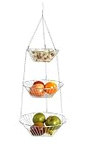 Hanging Wire 3-Tier Baskets