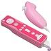 PINK/RED SKIN Cover FOR NINTENDO WII REMOTE+NUNCHUCK