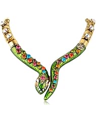 Betsey Johnson "St. Barts" Snake Necklace, 20"