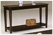 ELEGANT OCCASIONAL SOFA TABLE IN CAPPUCCINO FINISH