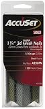 AccuSet A301250 1-1 4-Inch by 15 Gauge by 35 Degree Angled Finish Nail (1,200 per Box)