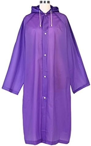 Portable Ultra Lightweight Easily to Store Raincoat Cycling Ponchopurple(one Size)