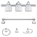 Globe Electric Tristan 5-Piece Set, Satin Nickel with Frosted Globes #5064801