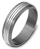 5.5mm contemporary wedding band ring (Platinum)