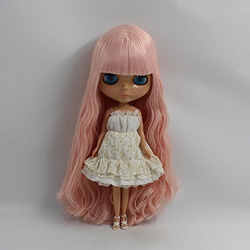 12'' Dolls You Can Diy Arm Can Move the Knees Muscle Eden Pink Fringe Long Black Colour (Naked Baby)