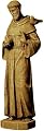 Euracast ADN9991R St. Francis 44-Inch-Tall Lightweight Garden Statue in Roma Terracotta-Color Finish