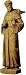 Euracast ADN9991R St. Francis 44-Inch-Tall Lightweight Garden Statue in Roma Terracotta-Color Finish