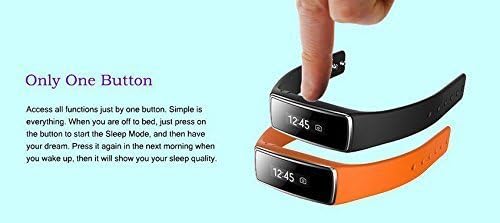 Bluetooth Smart Bracelet Health Watch Phone Wristband Wrist Wrap Sports Pedometer With Pedometer, Calorie Function, Sleep Tracker For Android 4.3 Or Above & IOS 7.0 Or Above Apple iphone 6/6 Plus/5s (Orange)