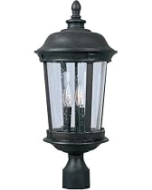 Maxim Lighting - 40091CDBZ : Dover VX 3-Light Outdoor Pole/Post Lantern - Bronze