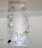 Sterling Silver Anklet with Rhinestones and Blue Green Jades with Toe Rings for Teen Girls and New Brides,