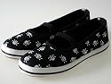 Couture Discount Ballerinas Fashion, Kinderschuhe, Totenkopf, schwarz (BAL51A)