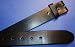 BLT1 Black Genuine Leather Belt with Snaps for Buckle Any Size 30-42
