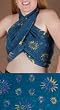 "Sunflowers" 20" X 66" Heavyweight Large Scarf/Half Sarong