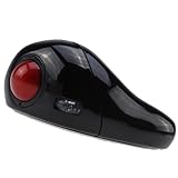 2 in 1 Wireless Handheld USB Optical Trackball Mouse - Rechargable