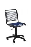 Beetle Low Back Office Chair (Blue/Graphite Black) (35H x 18W x 25D)