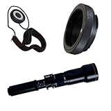 Vivitar 650-1300mm f/8-16 SERIES 1 Telephoto Zoom Lens with Bonus Tmount Adapter and Lens Cap Keeper for Canon Digital EOS Rebel T1i, XSI, XS, XTI, XT, 50D, 40D, 30D, 20D, 10D, 5D Digital SLR Cameras