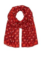 Marc by Marc Jacobs Fular Woven Laurel Check (Rojo Oscuro)