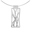 Sterling Silver Vine Pendant, 16